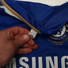Load image into Gallery viewer, 2005/06 Lampard #8 Chelsea Vintage Umbro Centenary UCL Home Football Shirt (L)15
