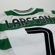 Load image into Gallery viewer, 2001 Larsson #7 Celtic Vintage Umbro Home Football Shirt (S)13
