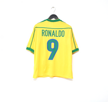 Load image into Gallery viewer, 1998/00 RONALDO #9 Brazil Vintage Nike WC 98 Home Football Shirt (S)
