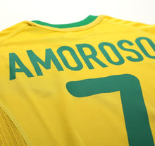 Load image into Gallery viewer, 2000/02 AMOROSO #7 Brazil Vintage Nike Home Football Shirt (XL)
