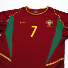 Load image into Gallery viewer, 2002/04 Figo #7 Portugal Vintage Nike Home Football Shirt (S)2
