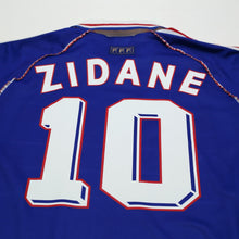 Load image into Gallery viewer, 1998/00 Zidane #10 France Vintage adidas Home Football Shirt (S) World Cup 9810
