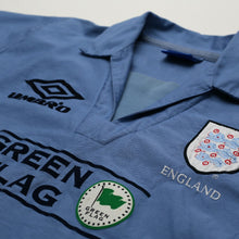 Load image into Gallery viewer, 1998/99 England Vintage Green Flag Umbro Football Training Drill Top (L)5
