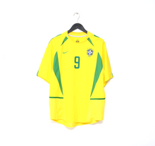 Load image into Gallery viewer, 2002/04 RONALDO #9 Brazil Vintage Nike WC 2002 Home Football Shirt (L)
