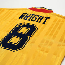Load image into Gallery viewer, 1993/94 Wright #8 Arsenal Retro adidas Equipment Away Football Shirt (S/M)12
