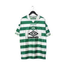Load image into Gallery viewer, 1997/99 Larsson #7 Celtic Vintage Umbro Home Football Shirt (XL)1
