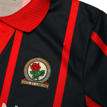Load image into Gallery viewer, 1994/95 Shearer #9 Blackburn Rovers Vintage ASICS Away Football Shirt (M)7
