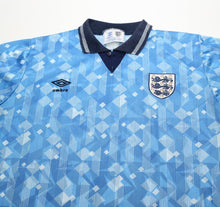 Load image into Gallery viewer, 1990/92 ENGLAND Vintage Umbro Third Football Shirt (L) Italia 90
