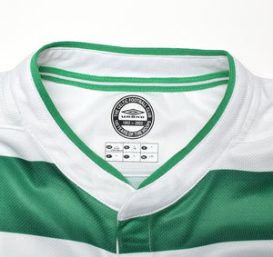 2003/04 LARSSON #7 Celtic Vintage Umbro European Home Football Shirt (L)