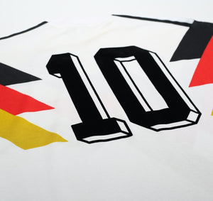 1990/92 MATTHAUS #10 West Germany Retro adidas Football Shirt (S/M) Italia 90