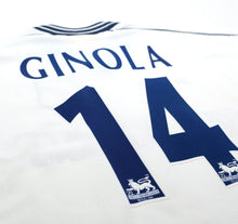 Load image into Gallery viewer, 1997/99 GINOLA #14 Tottenham Hotspur Vintage PONY Home Football Shirt (S)
