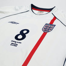 Load image into Gallery viewer, 2001/03 Scholes #8 England Vintage Umbro Home Football Shirt XXL Brazil 2002 WC4
