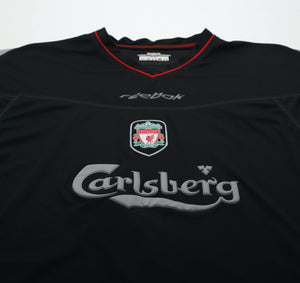 2002/04 GERRARD #17 Liverpool Vintage Reebok Away Football Shirt Jersey (M)