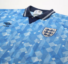 Load image into Gallery viewer, 1990/92 ENGLAND Vintage Umbro Third Football Shirt (L) Italia 90
