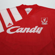 Load image into Gallery viewer, 1991/92 Liverpool Vintage adidas Equipment Home Football Shirt 38/40 (M) CANDY2
