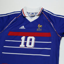 Load image into Gallery viewer, 1998/00 Zidane #10 France Vintage adidas Home Football Shirt (S) World Cup 982

