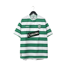 Load image into Gallery viewer, 2003/04 Larsson #7 Celtic Vintage Umbro European Home Football Shirt (XL)1
