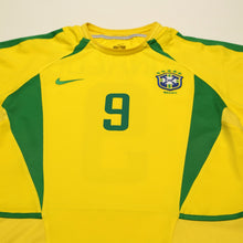 Load image into Gallery viewer, 2002/04 Ronaldo #9 Brazil Vintage Nike Home Football Shirt (S)3

