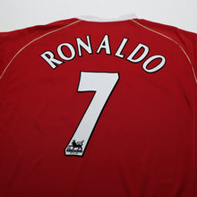 Load image into Gallery viewer, 2006/07 Ronaldo #7 Manchester United Vintage Nike Home Football Shirt (L)9
