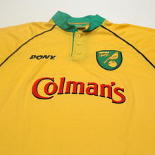 Load image into Gallery viewer, 1997/99 Norwich City Vintage PONY x Bruce Oldfield Home Shirt (XL)
