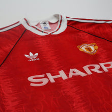 Load image into Gallery viewer, 1990/92 Manchester United Vintage adidas Home Football Shirt (M) 38/406
