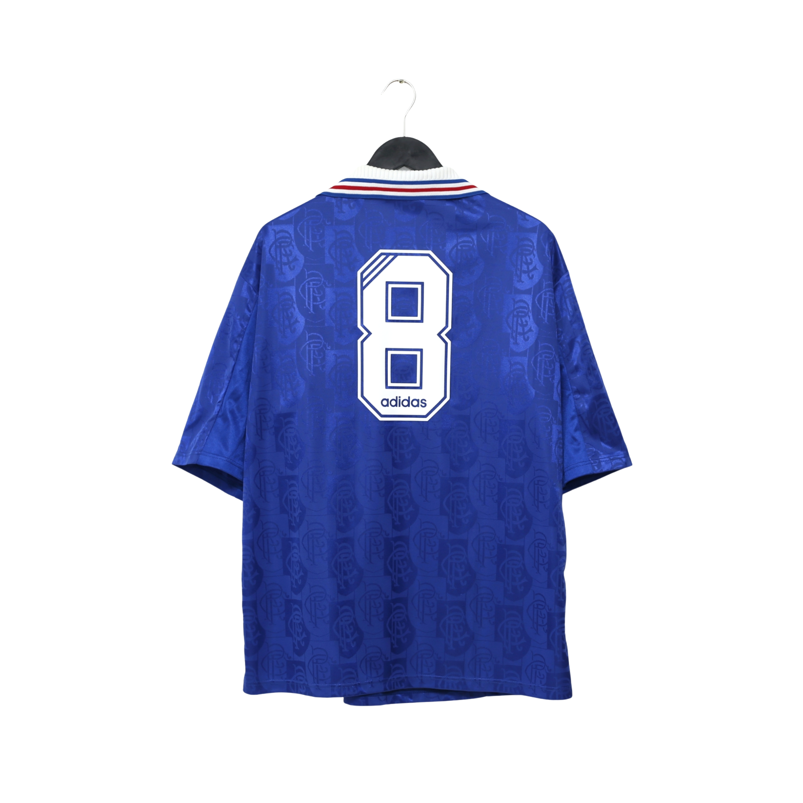 1996/97 Gascoigne #8 Rangers Vintage adidas Home Football Shirt