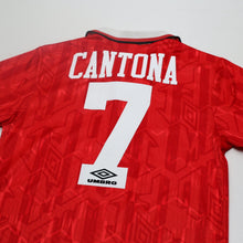 Load image into Gallery viewer, 1992/94 Cantona #7 Manchester United Vintage Umbro Home Football Shirt (S)5
