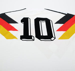 1990/92 MATTHAUS #10 West Germany Retro adidas Football Shirt (S/M) Italia 90