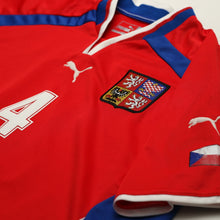 Load image into Gallery viewer, 2000/02 Nedved #4 Czech Republic Vintage Puma Home Football Shirt (L) Euro 20005
