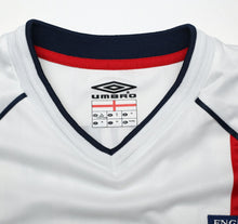 Load image into Gallery viewer, 2001/03 OWEN #10 England Vintage Umbro Home Football Shirt (XL) WC 2002 BRAZIL
