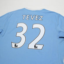 Load image into Gallery viewer, 2009/10 Tevez #32 Manchester City Vintage Umbro Home Football Shirt (L) 445
