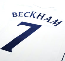 Load image into Gallery viewer, 2001/03 BECKHAM #7 England Vintage Umbro Home Greece Football Shirt (XL) WC 2002
