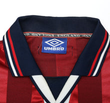 Load image into Gallery viewer, 1997/99 BECKHAM #7 England Vintage Umbro Away Football Shirt (L) WC 1998
