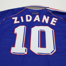 Load image into Gallery viewer, 1998/00 Zidane #10 France Vintage adidas Home Football Shirt (XL) World Cup 9811
