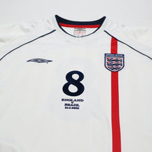 Load image into Gallery viewer, 2001/03 Scholes #8 England Vintage Umbro Home Football Shirt XXL Brazil 2002 WC3
