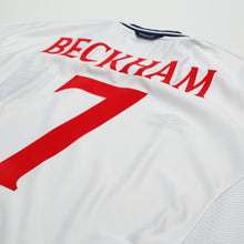Load image into Gallery viewer, 1999/01 Beckham #7 England Vintage Umbro Home Football Shirt (XL/XXL) Euro 200011
