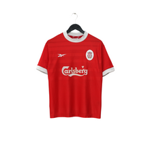 Load image into Gallery viewer, 1998/00 Gerrard #28 Liverpool Vintage Reebok Home Football Shirt (S) 34/361
