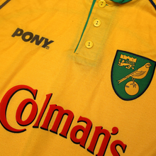 Load image into Gallery viewer, 1997/99 Norwich City Vintage PONY x Bruce Oldfield Home Shirt (XL)
