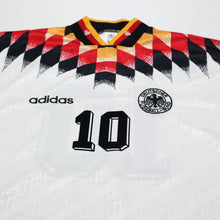 Load image into Gallery viewer, 1990 Matthaus #10 Germany Vintage adidas Football Shirt (S) USA 943
