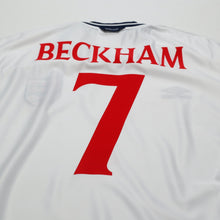 Load image into Gallery viewer, 1999/01 Beckham #7 England Vintage Umbro Home Football Shirt (XL/XXL) Euro 200010
