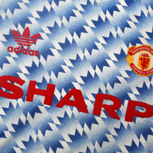 Load image into Gallery viewer, 1990/92 Sharpe #7 Manchester United Retro adidas Away Football Shirt (M)
