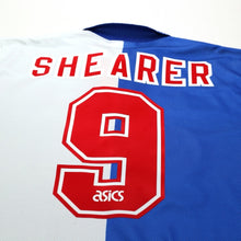Load image into Gallery viewer, 1994/96 Shearer #9 Blackburn Rovers Vintage ASICS Home Football Shirt (XL)8
