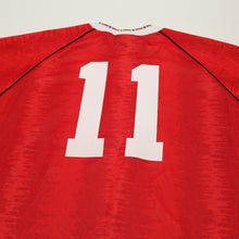 Load image into Gallery viewer, 1990/92 Kanchelskis #11 Manchester United Retro adidas Home Football Shirt (M/L)9
