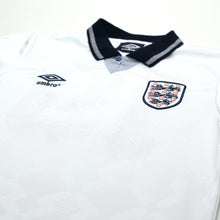 Load image into Gallery viewer, 1990/92 Gascoigne #19 England Retro Umbro Home Football Shirt (S) Italia 904
