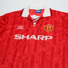 Load image into Gallery viewer, 1992/94 Cantona #7 Manchester United Vintage Umbro Home Football Shirt (L)2
