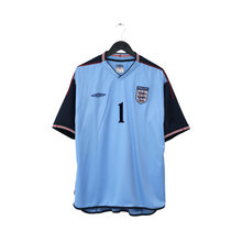 Load image into Gallery viewer, 2002/03 Seaman #1 England Vintage Umbro GK Football Shirt (XXL) 2002 WC1
