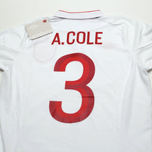 Load image into Gallery viewer, 2012/13 Cole #3 England Vintage Umbro Home Football Shirt (38) 100th Cap BNWT11
