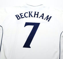 Load image into Gallery viewer, 2001/03 BECKHAM #7 England Vintage Umbro Home Greece Football Shirt (XL) WC 2002
