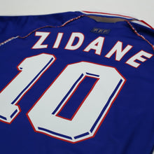 Load image into Gallery viewer, 1998/00 Zidane #10 France Vintage adidas Home Football Shirt (S) World Cup 9811
