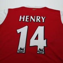 Load image into Gallery viewer, 2006/08 Henry #14 Arsenal Vintage Nike Home Football Shirt (S)8
